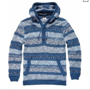 Faherty Indigo Poncho
